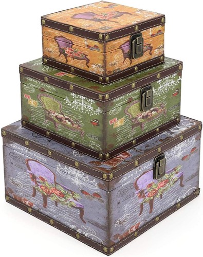 Jolitac wood storage box set - box,